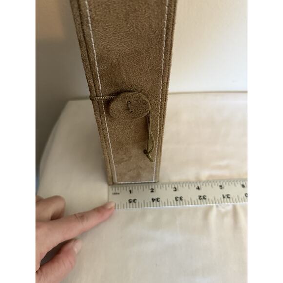 PANDORA Jewelry Box Womens Charm Organizer Suede Brown BOX ONLY - Picture 9 of 9